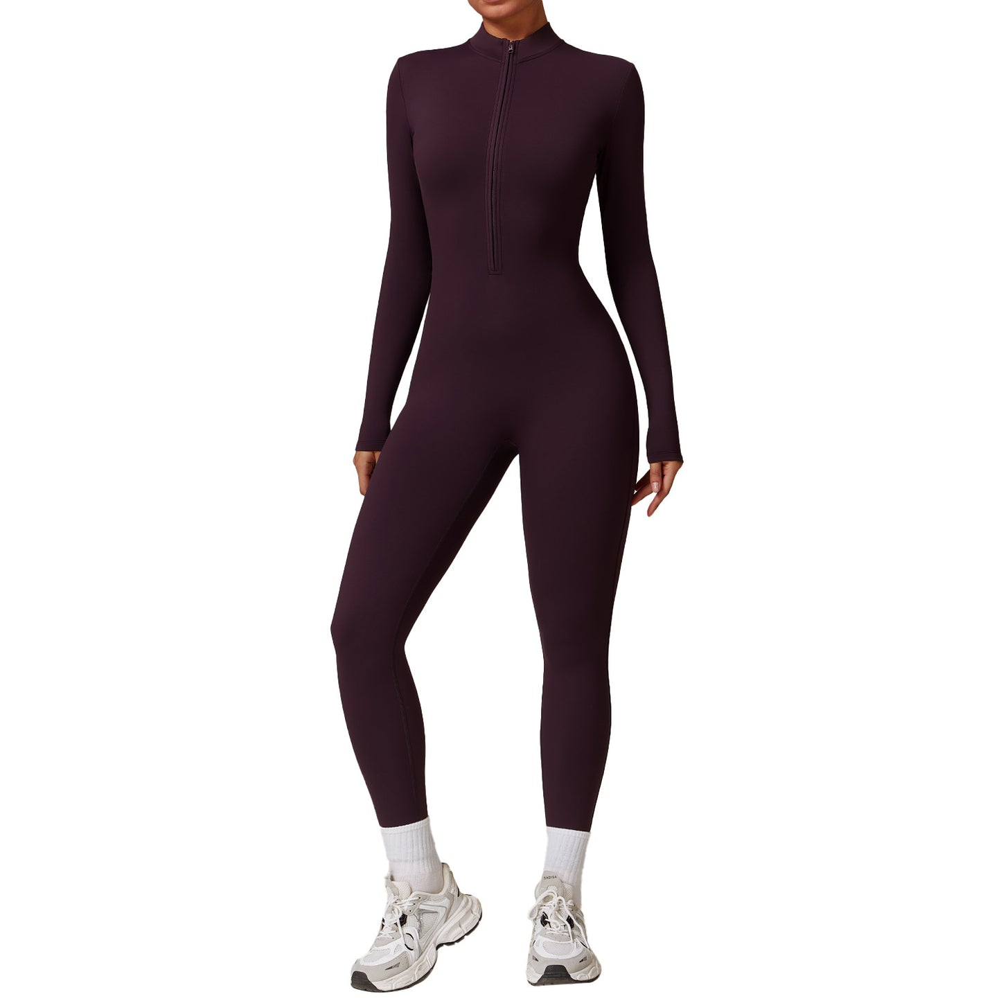 SOVA Long Sleeve Zipper Jumpsuit