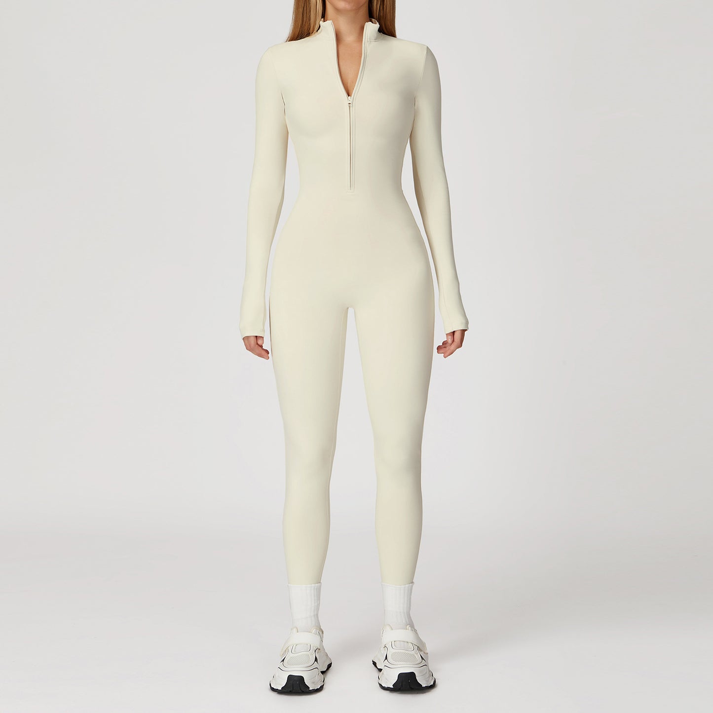 SOVA Long Sleeve Zipper Jumpsuit